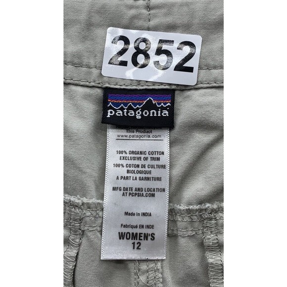 Patagonia Mandala Shorts Womens 12 36x5 9" Rise Drawstring Hiking Outdoors Tan - Picture 11 of 11